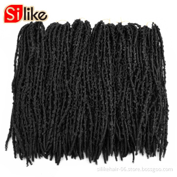 Pre-Twisted Butterfly Locs Crochet Hair 16inch Butterfly locs Synthetic braiding Hair Extension Pre looped Butterfly Faux Locs